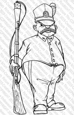 Picture This A6 Stamp - Musketeer