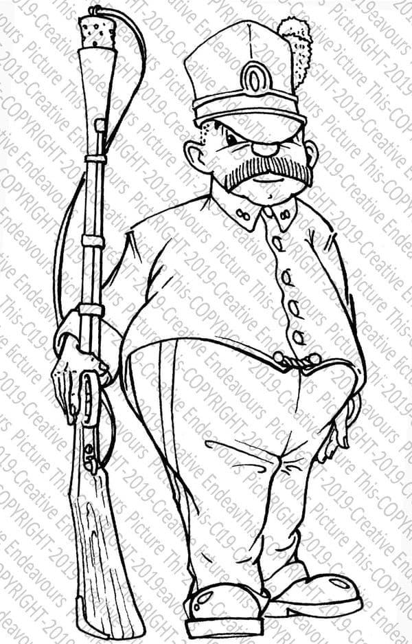 Picture This A6 Stamp - Musketeer