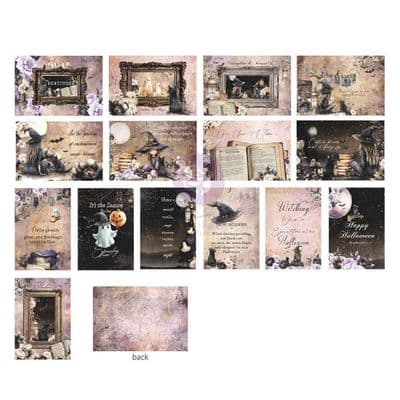 Prima 4x6 Journaling Cards 45/Pkg -  Bewitched