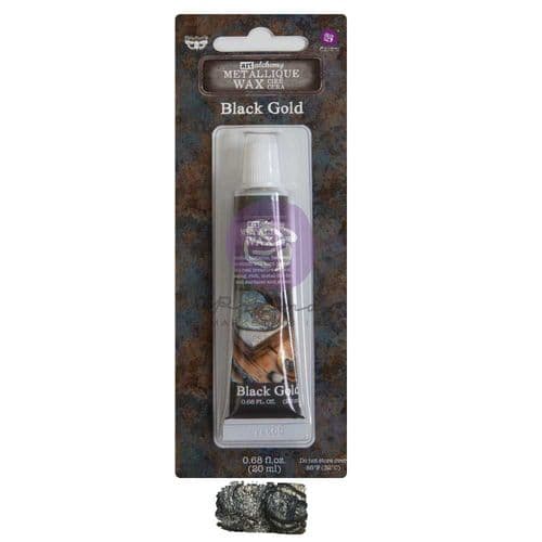 Prima Finnabair Art Alchemy  Metallique Wax - Black Gold
