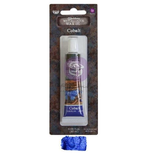 Prima Finnabair Art Alchemy  Metallique Wax - Cobalt .68oz (20ml)