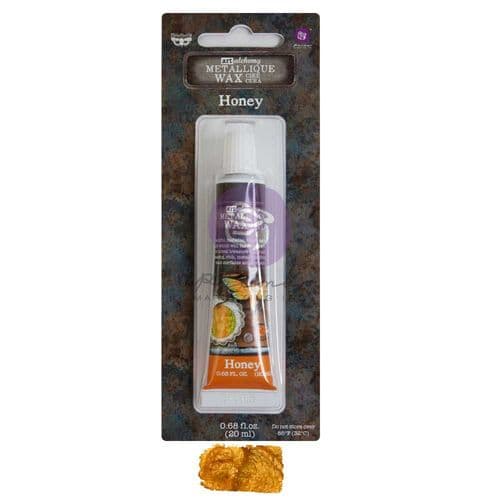 Prima Finnabair Art Alchemy  Metallique Wax - Honey .68oz (20ml)