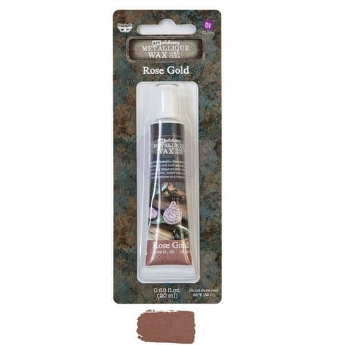 Prima Finnabair Art Alchemy Metallique Wax - Rose Gold .68oz (20ml)