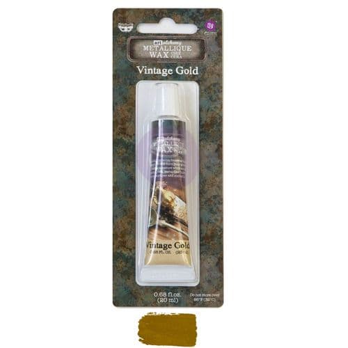Prima Finnabair Art Alchemy Metallique Wax - Vintage Gold - 0.68oz (20ml) (1)