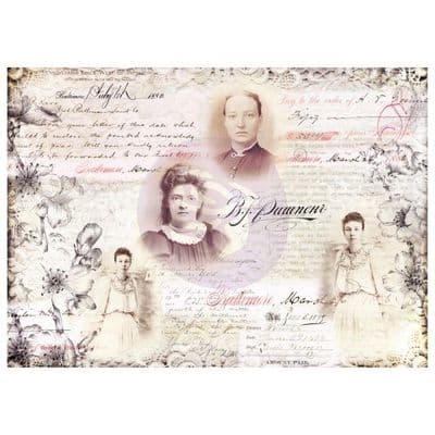 Prima Finnabair Art Daily Tissue Paper - Notes (6 sheets ) 70cm x 50 cm