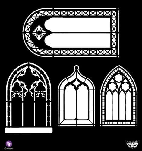 Prima Marketing Finnabair 12 X 12 Stencils- Windows