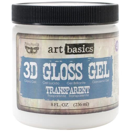 Prima Marketing Finnabair Art Basics 3D Gloss Gel 8oz Transparent