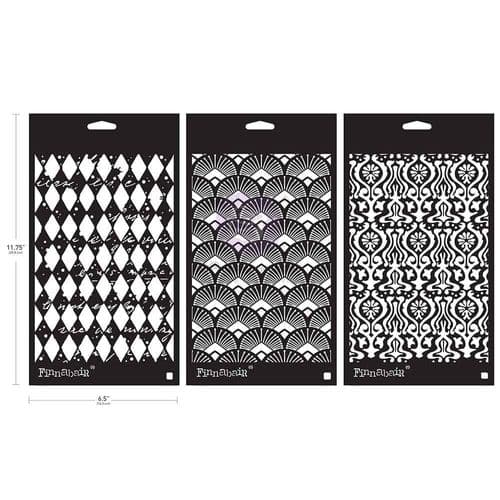 Prima Marketing Finnabair Limited Edition Finnabair Stencil Set 6"x9" each - Decadent Walls