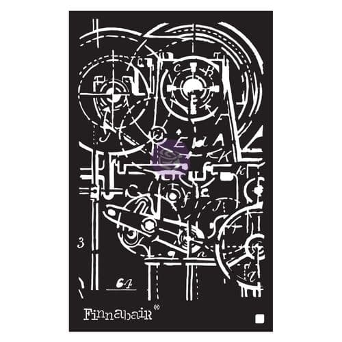 Prima Marketing Finnabair Stencil 6"X9" - Machinery