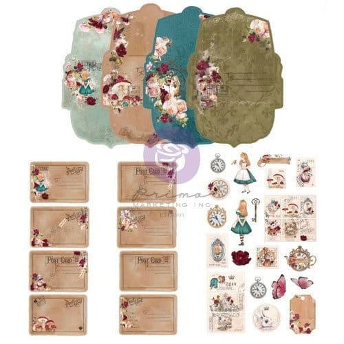 Prima Marketing Postcard Kit - Lost in Wonderland