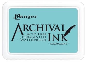 Ranger Archival Ink Pad, Aquamarine - 90mm x 62mm