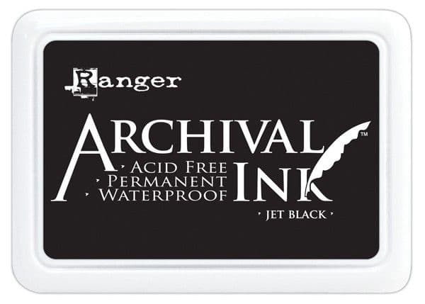 Ranger Archival Ink Pad, Jet Black - Jumbo