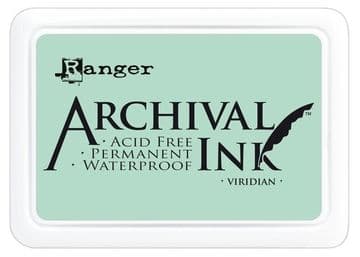 Ranger Archival Ink Pad, Viridian - 90mm x 62mm