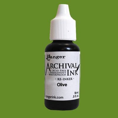Ranger - Archival Re-Inker - Olive 1fl oz