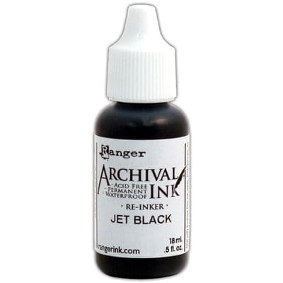 Ranger Archival Reinker, Jet Black 18ml