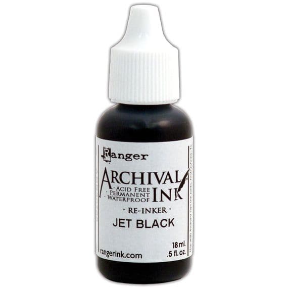Ranger Archival Reinker, Jet Black 18ml
