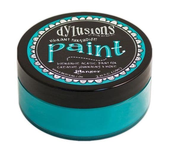 Ranger Dylusions Acrylic Paint - Vibrant Turquoise