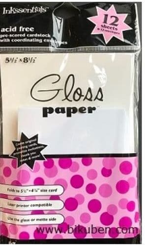 Ranger - Inkssentials - Gloss Paper & Envelopes