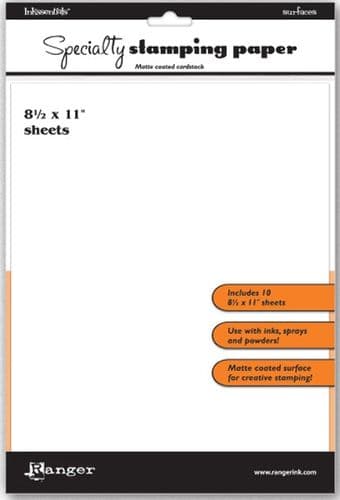 Ranger Inkssentials Specialty Stamping Paper 8.5" x 11" (Packet 10 sheets)