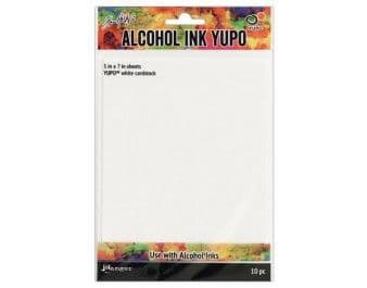 Ranger - Tim Holtz® - Alcohol Ink Surfaces - Yupo Paper White -  10 Sheets