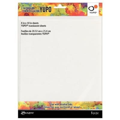 Ranger - Tim Holtz® Alcohol Ink Yupo® Paper - 8 x 10 translucent 104 lb