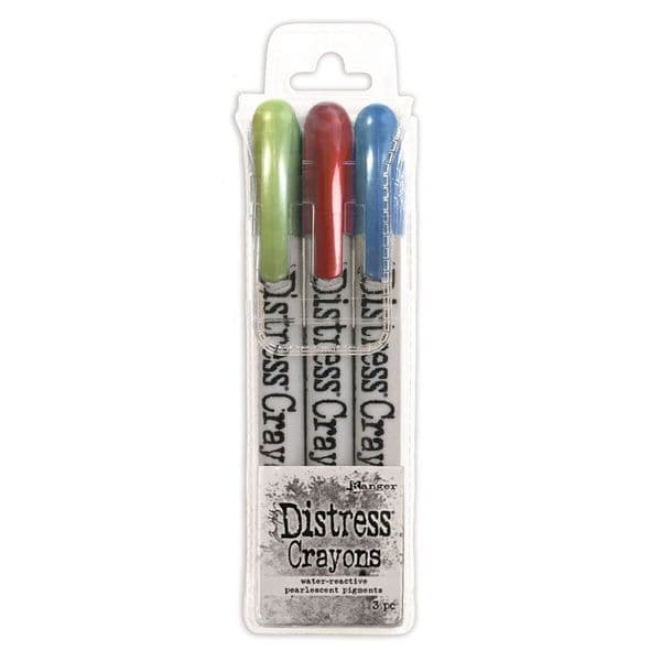 Tim Holtz® Distress Pearl Crayons 2022 - Holiday Set #3