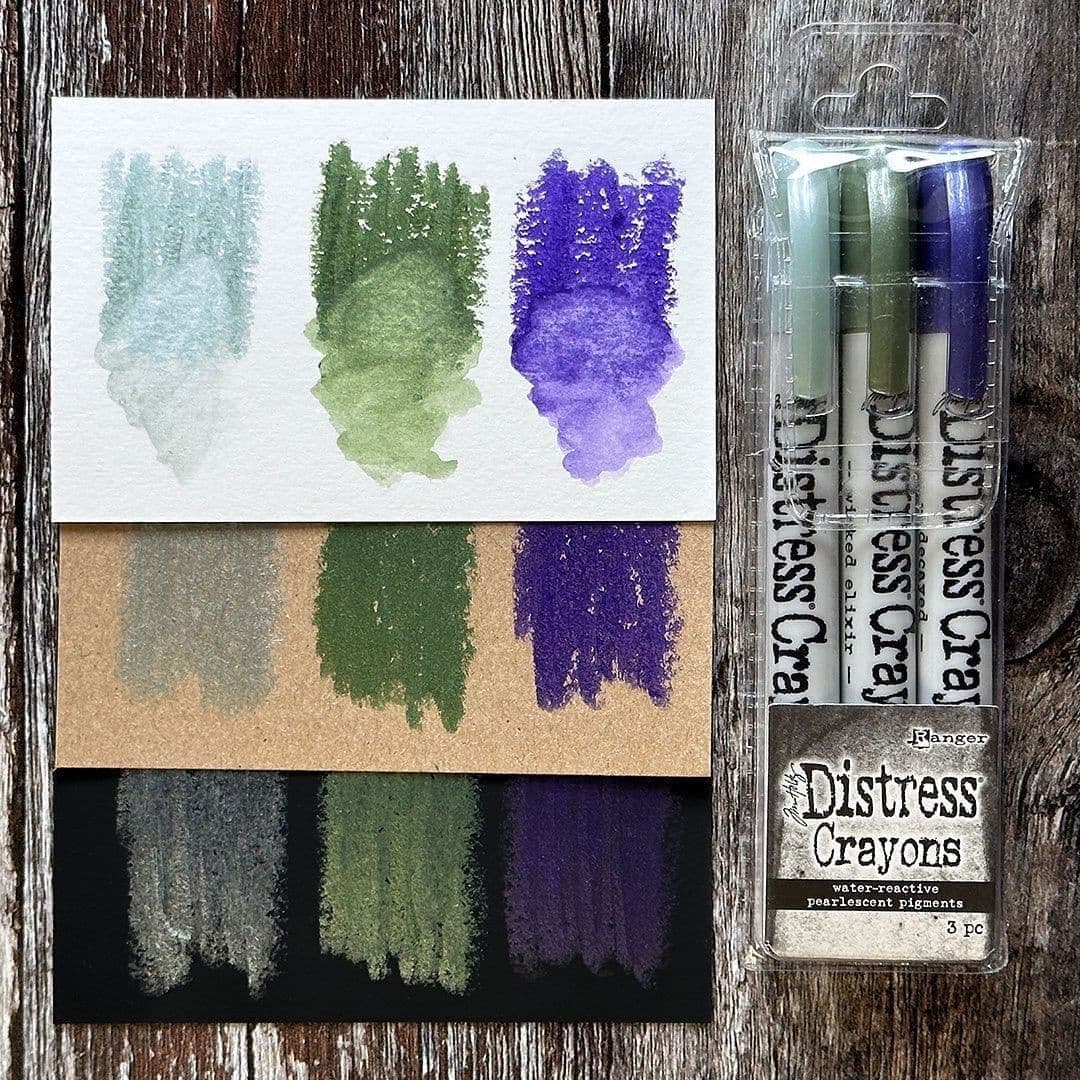 Ranger Tim Holtz Distress Pearl Crayons 2023 Halloween Set 6