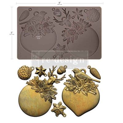 Redesign Decor Moulds® - Evergreen Antler Emblem