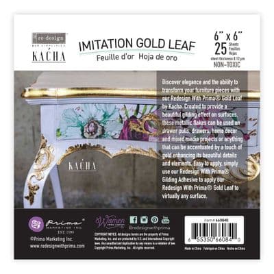 Redesign Kacha Gold Leaf
