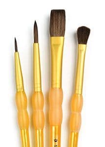 Royal & Langnickel - Camel Hair Rounds Brushes - 4 Pack