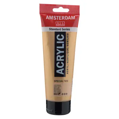 Royal Talens : Amsterdam Standard Series Acrylic paint 20ml Light Gold 802