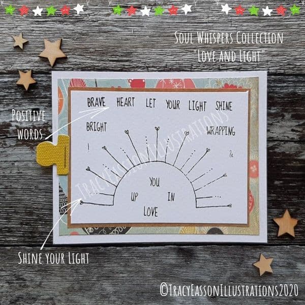 Soul Whispers Collection - A7 Stamps - Love and Light by Tracy Easson