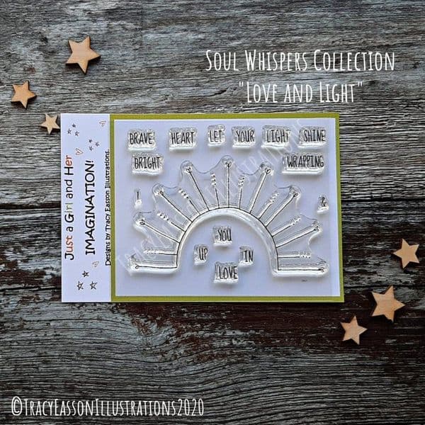 Soul Whispers Collection - A7 Stamps - Love and Light by Tracy Easson