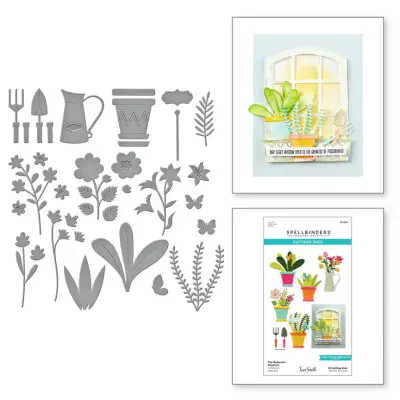Spellbinders Etched Dies By Tina Smith - The Botanical Solarium