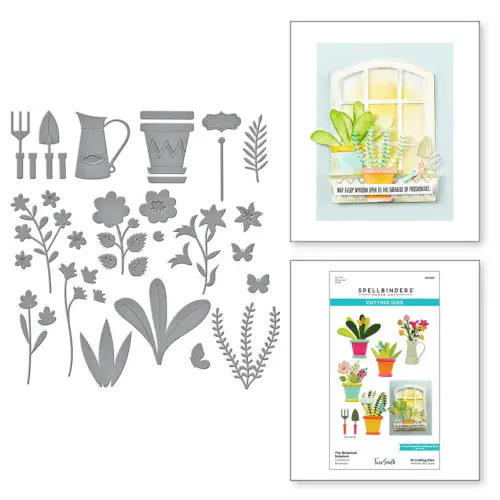 Spellbinders Etched Dies By Tina Smith - The Botanical Solarium