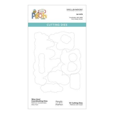 Spellbinders Etched Dies From Say Cheese Classic Pooh Birthday - Woo Hoo!