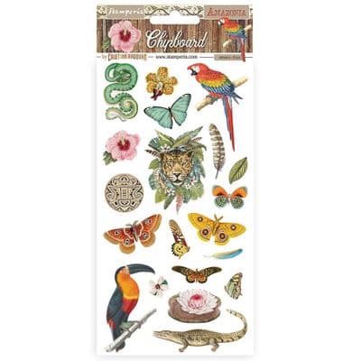 Stamperia - 15 X 30 Cm Chipboard  Amazonia