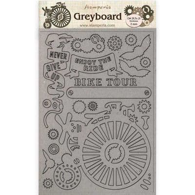 Stamperia - A4 Greyboard /2 mm - Bicycle