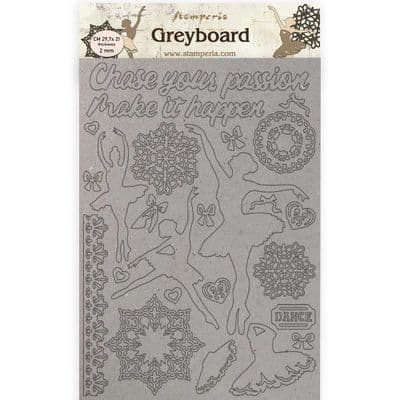 Stamperia - A4 Greyboard /2 mm - Passion Dancer