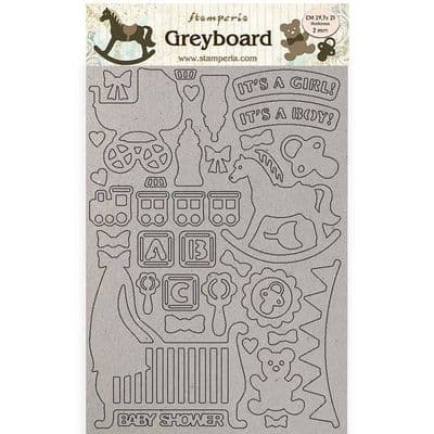 Stamperia - A4 Greyboard 2 mm - Sleeping Beauty Baby