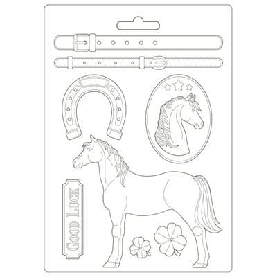 Stamperia - A4 Soft Maxi Mould - Romantic Horses Standing Horse