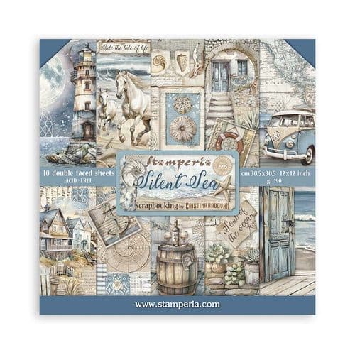 Stamperia - Silent Sea - Scrapbooking Pad - 12"x12" Double sided