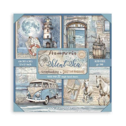 Stamperia - Silent Sea - Scrapbooking Pad 12"x12" Single Faced