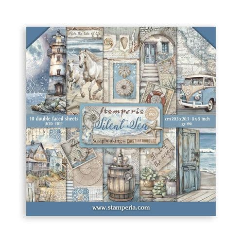 Stamperia - Silent Sea - Scrapbooking Pad 8"x 8" Double sided