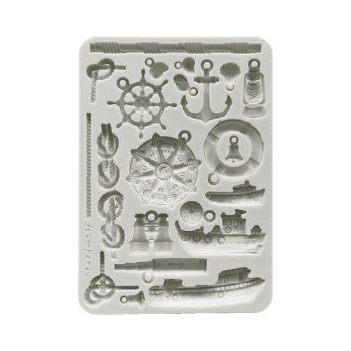 Stamperia - Silent Sea - Silicone Mould, Rudders & Boats