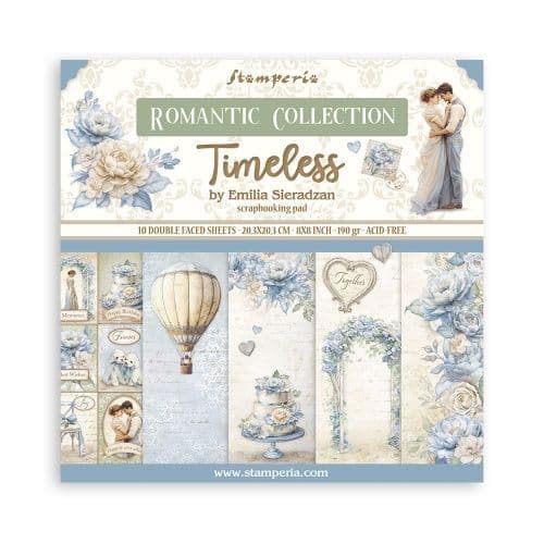 Stamperia - Timeless - Double Faced 8"x8" Paper Pad
