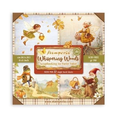 Stamperia - Whispering Woods - Single Sided  8x8