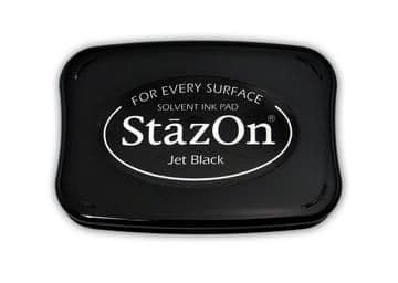 StazOn Tsukineko Solvent Ink Pad - Jet Black