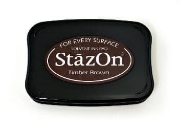 StazOn Tsukineko Solvent Ink Pad - Timber Brown