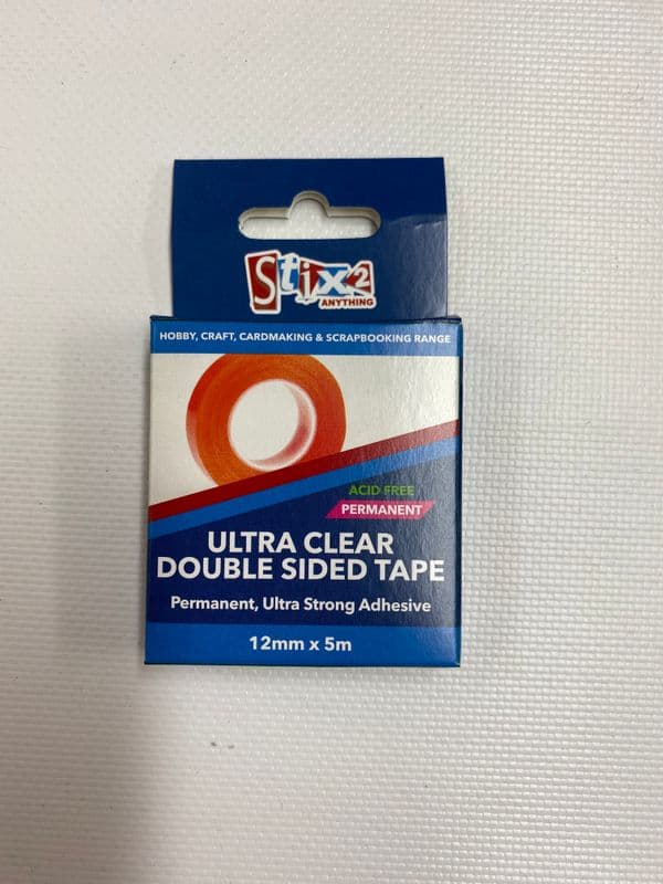 Stix 2 - Ultra Clear Double Sided Tape - 12mm x 5m